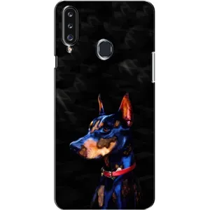 Бампер для Samsung Galaxy A20s (A207) с картинкой "Песики" (Собака Мопс)