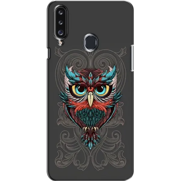 Чехол с рисунком «Сова на сером» для Samsung Galaxy A20s (A207) Чехол с рисунком «Сова на сером» для Samsung Galaxy A20s (A207)