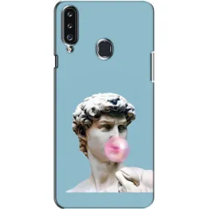 Бампер з принтом Меми для Samsung Galaxy A20s (A207) (Статуя Давида)