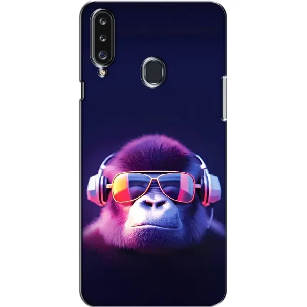 Чехол с рисунком «Стильная обезьяна» для Samsung Galaxy A20s (A207) Чехол с рисунком «Стильная обезьяна» для Samsung Galaxy A20s (A207)