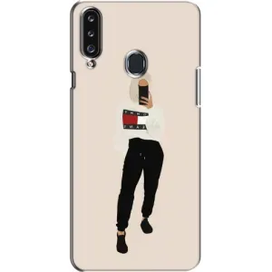 Силіконовый Чохол на Samsung Galaxy A20s (A207) з картинкой Модных девушек (Стильна)