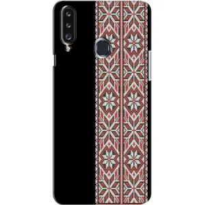 Силиконовый Чехол на Samsung Galaxy A20s (A207) с картинкой Вышиванки (Стильная вишиванка)