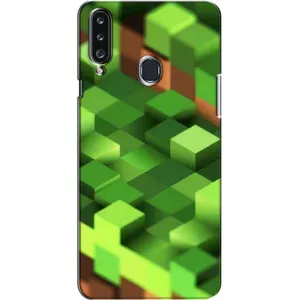Чохли для Samsung Galaxy A20s (A207) (Персонажі МайнКрафт) (Текстура)