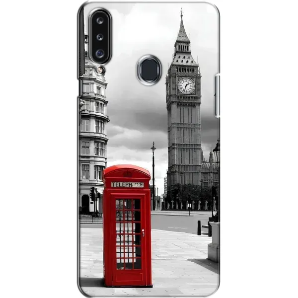 Чехол с рисунком «TELEPHONE» для Samsung Galaxy A20s (A207)