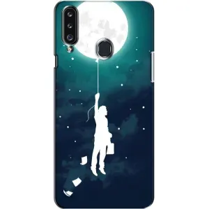 Чехол (ТПУ) с планетами на Samsung Galaxy A20s (A207) (To The moon)
