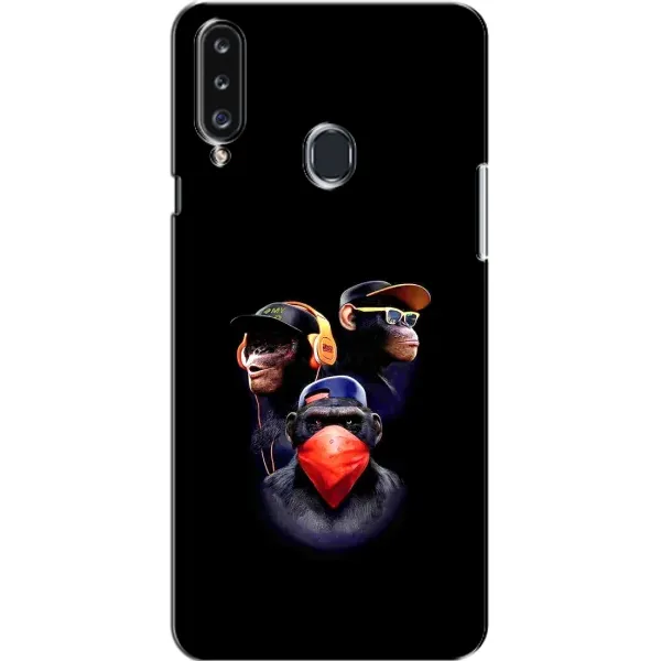 Чехол с рисунком «Три обезьяны» для Samsung Galaxy A20s (A207) Чехол с рисунком «Три обезьяны» для Samsung Galaxy A20s (A207)