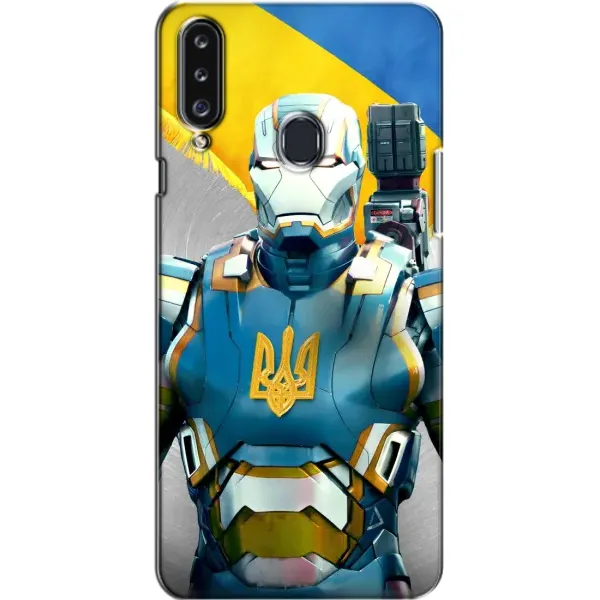 Чехол с рисунком «Украинский робокоп» для Samsung Galaxy A20s (A207) Чехол с рисунком «Украинский робокоп» для Samsung Galaxy A20s (A207)