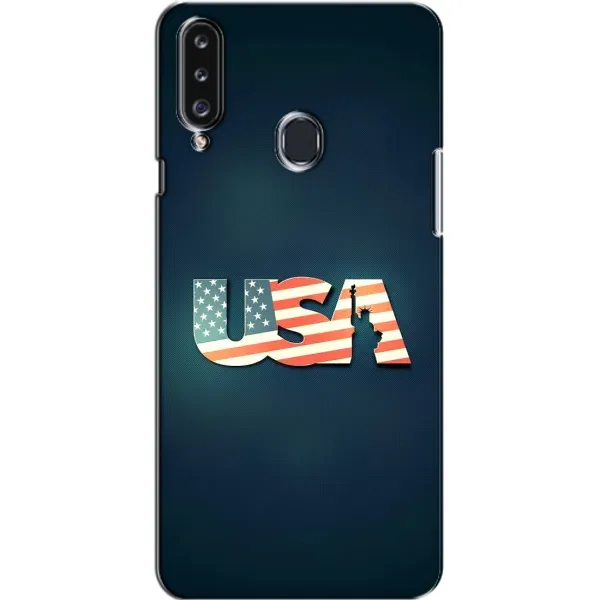 Чехол с рисунком «USA» для Samsung Galaxy A20s (A207)