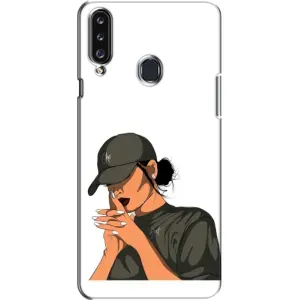 Силіконовый Чохол на Samsung Galaxy A20s (A207) з картинкой Модных девушек (У зеленому)