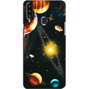 Чохол (ТПУ) з планетами на Samsung Galaxy A20s (A207) (Вид з космосу)