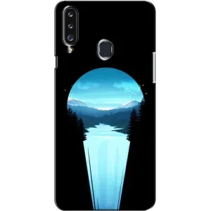 Летний Чехол на Samsung Galaxy A20s (A207) (Синий Водопад)