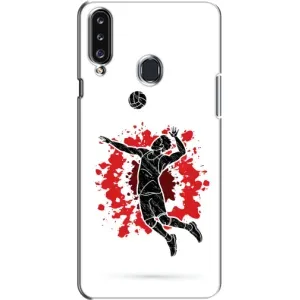 Чохли з прінтом Спортивна тематика для Samsung Galaxy A20s (A207) (Волейболіст)