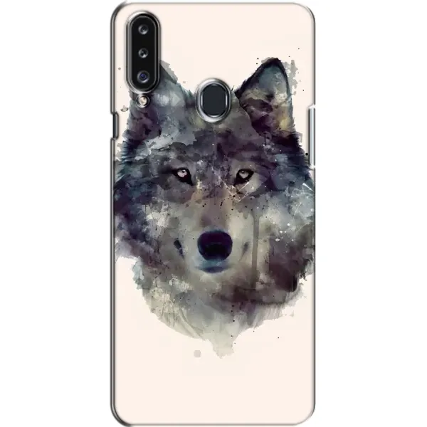 Чехол с рисунком «Волк» для Samsung Galaxy A20s (A207)