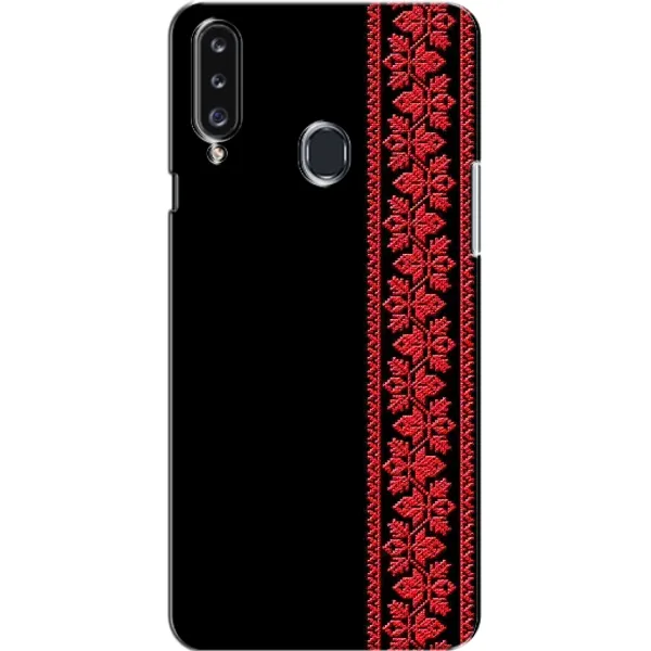 Чехол с рисунком «Вышиванка на черном» для Samsung Galaxy A20s (A207) Чехол с рисунком «Вышиванка на черном» для Samsung Galaxy A20s (A207)