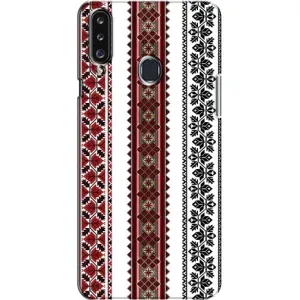 Силиконовый Чехол на Samsung Galaxy A20s (A207) с картинкой Вышиванки (Вышиваночки)