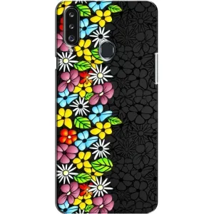 Чохол з Квітами для Samsung Galaxy A20s (A207) (Яскраві квіти)