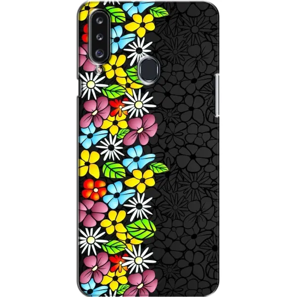 Чехол с рисунком «Яркие цветы» для Samsung Galaxy A20s (A207)