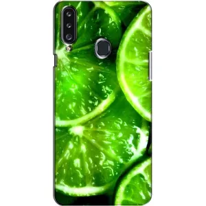 Чохол з зображенням смачної їжі для Samsung Galaxy A20s (A207) (Яскравий Лайм)