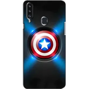 Чохол с Щітом Капітана Америки на Samsung Galaxy A20s (A207) (Яскраий Щит Капітана)