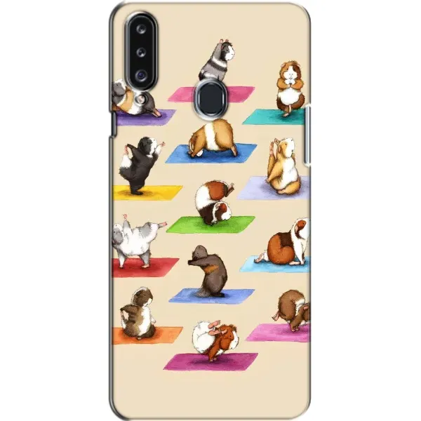 Чехол с рисунком «Ёга свинок» для Samsung Galaxy A20s (A207) Чехол с рисунком «Ёга свинок» для Samsung Galaxy A20s (A207)