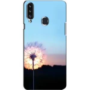 Силіконовий Чохол з кульбабками на Samsung Galaxy A20s (A207) (Захід з кульбабкою)