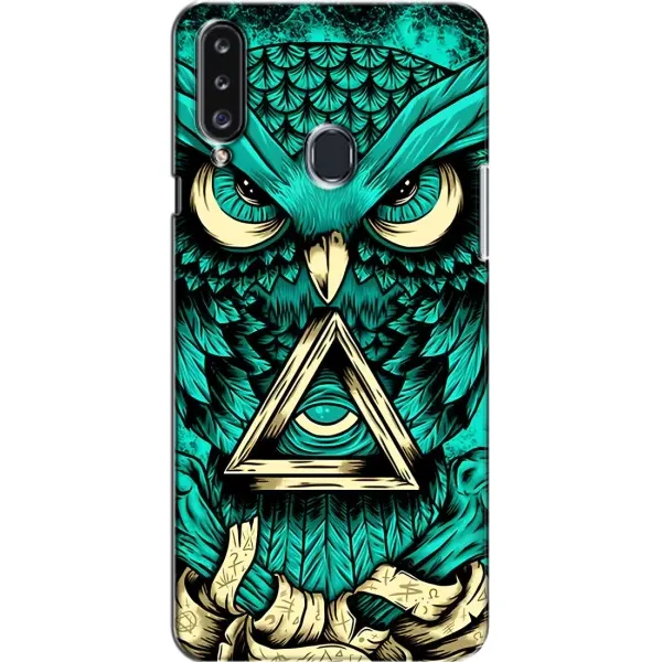 Чехол с рисунком «Зеленая сова» для Samsung Galaxy A20s (A207) Чехол с рисунком «Зеленая сова» для Samsung Galaxy A20s (A207)