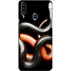 Чехлы с изображением разных животных для Samsung Galaxy A20s (A207) (Змея)