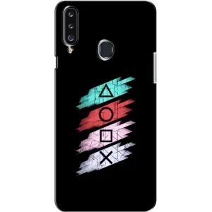 Чехол КИБЕРСПОРТ для Samsung Galaxy A20s (A207) (Значки Sony)
