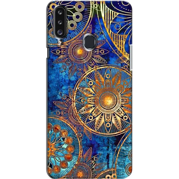 Чехол с рисунком «Золотые узоры» для Samsung Galaxy A20s (A207)