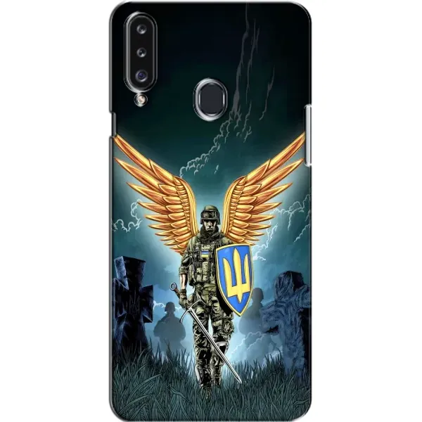 Чехол с рисунком «ЗСУ з крильями» для Samsung Galaxy A20s (A207)