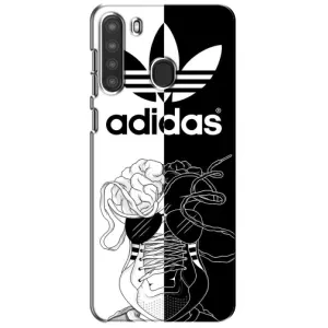 Чехол в стиле "Адидас" для Самсунг А21 (Adidas шнурки)