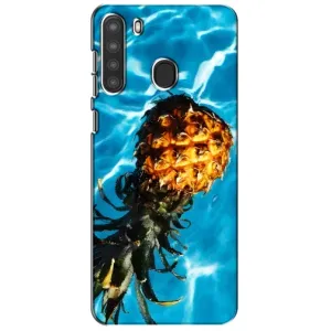Чехол с изображением вкусной еды для Samsung Galaxy A21 (A215) (Ананас)