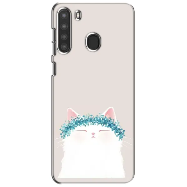 Чехол с рисунком «Белый котик» для Samsung Galaxy A21 (A215) Чехол с рисунком «Белый котик» для Samsung Galaxy A21 (A215)