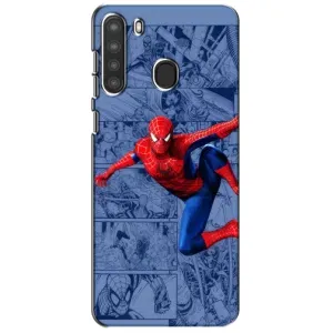 Силиконовый Чехол для Samsung Galaxy A21 (A215) (Человек Паук)