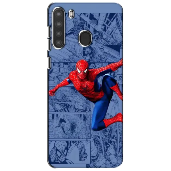 Чехол с рисунком «Человек Паук» для Samsung Galaxy A21 (A215)