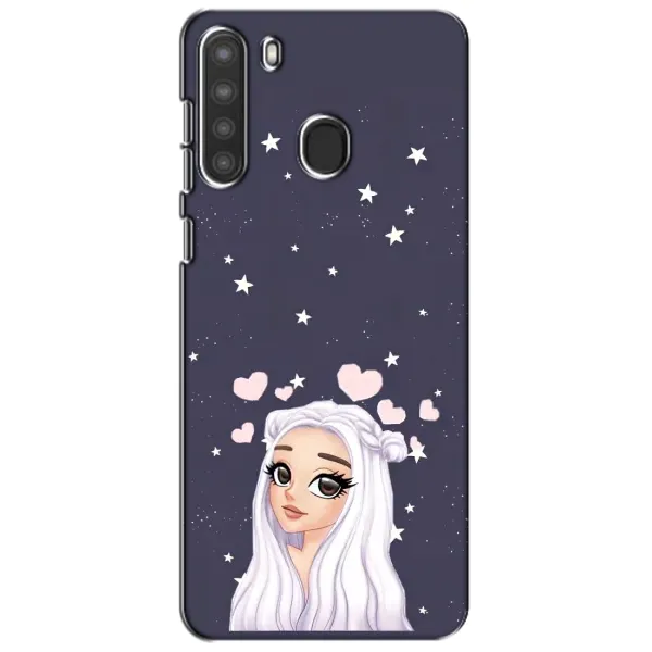 Чехол с рисунком «Девушка и сердечки» для Samsung Galaxy A21 (A215) Чехол с рисунком «Девушка и сердечки» для Samsung Galaxy A21 (A215)