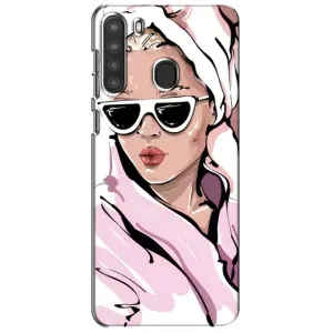Чохол з картинкою Модні Дівчата Samsung Galaxy A21 (A215) (Дівчина в халаті)