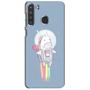 Чехол Unicorn на Samsung Galaxy A21 (A215) (Единорог космонавт)