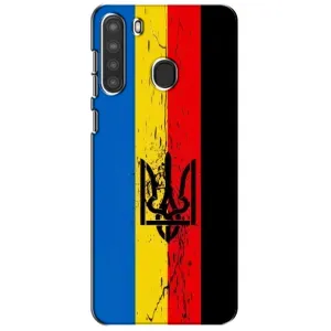 Чехлы УПА (Красно-Чёрный) на Samsung Galaxy A21 (A215) (Флаг УПА)