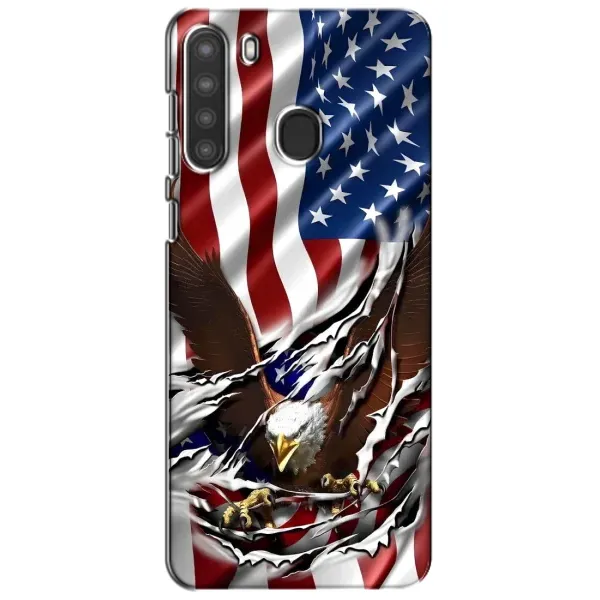 Чехол с рисунком «Флаг USA» для Samsung Galaxy A21 (A215) Чехол с рисунком «Флаг USA» для Samsung Galaxy A21 (A215)