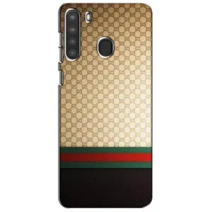 Чехлы Бренд GUCCI для Samsung Galaxy A21 (A215) (Фон Гуччи)