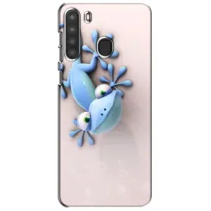 Чехлы с изображением разных животных для Samsung Galaxy A21 (A215) (Геккон)