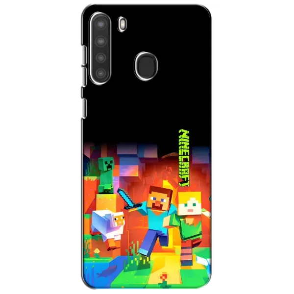 Чехол с рисунком «Герой Майнкрафт» для Samsung Galaxy A21 (A215) Чехол с рисунком «Герой Майнкрафт» для Samsung Galaxy A21 (A215)