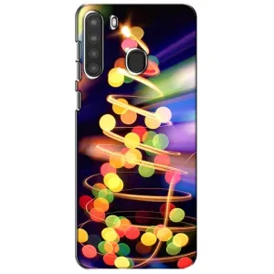 Чехол Новогодняя Елка на Samsung Galaxy A21 (A215) (Гирлянды)