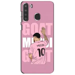 Чехлы Лео Месси в Майами на Samsung Galaxy A21 (A215) (GOAT MESSI)