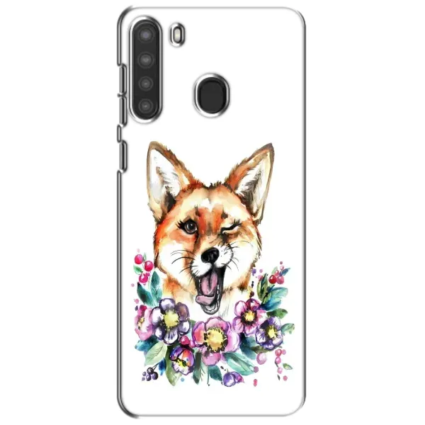 Чехол с рисунком «Хитрая лиса» для Samsung Galaxy A21 (A215) Чехол с рисунком «Хитрая лиса» для Samsung Galaxy A21 (A215)