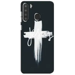 Чехлы для Самсунг А21 (Крест Иисуса) (Jesus)