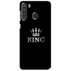 Чохол (Корона на чорному фоні) для Самсунг А21 (KING)