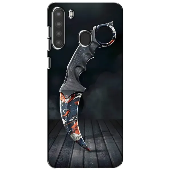 Чехол с рисунком «Кинжал КС ГО» для Samsung Galaxy A21 (A215) Чехол с рисунком «Кинжал КС ГО» для Samsung Galaxy A21 (A215)