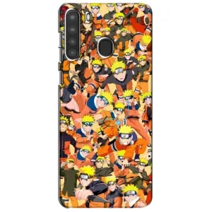 Чехлы с принтом Наруто на Samsung Galaxy A21 (A215) (Коллаж Наруто)